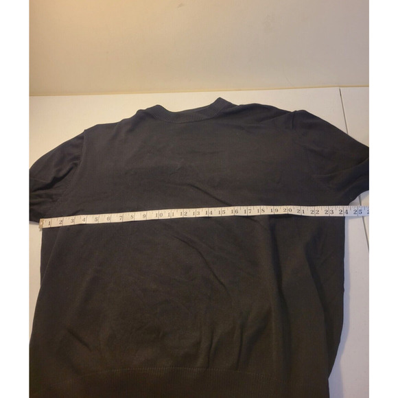 Tulliano Black Crew Neck Silk Blend Long Sleeve Pullover Sweater Men's Size XL - Picture 4 of 9